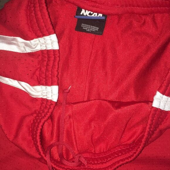 Sewn red vintage Maryland Terrapins NCAA Lined Basketball  team practice shorts - Picture 3 of 3